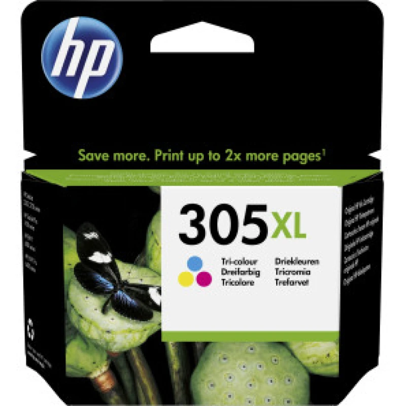 Cartouche d'encre Hp 305XL Tri-color grande capacité Origine (3YM63AE)