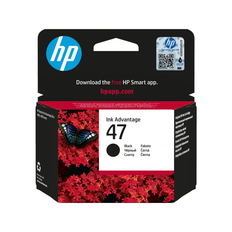 Cartouche d'encre Hp 47 Authentique - Noir - Ink Cartridge 1300 Pages - 6ZD21AE