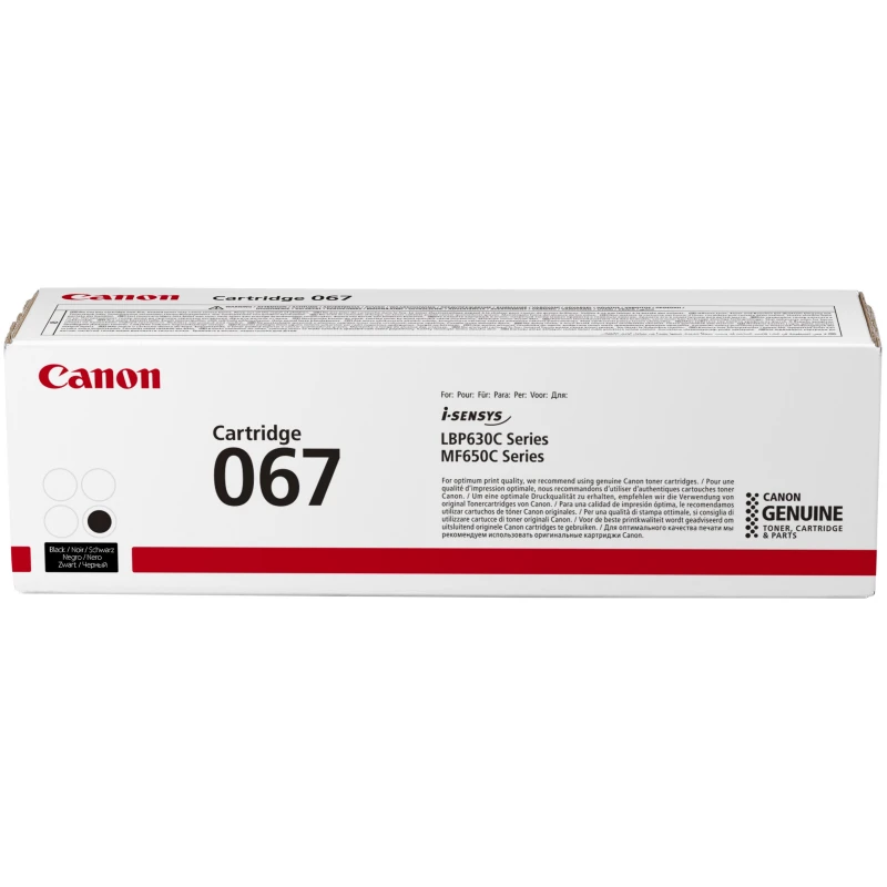 Cartouche de toner Canon d'origine 067 Noir (5102C002AA)