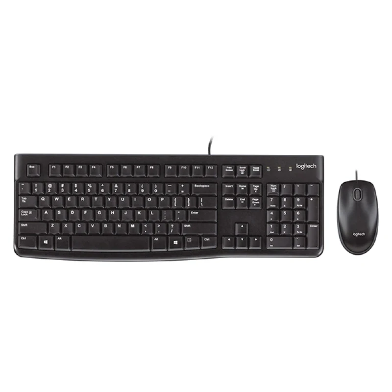 Clavier et souris logitech filaire mk120 () - Prix Maroc