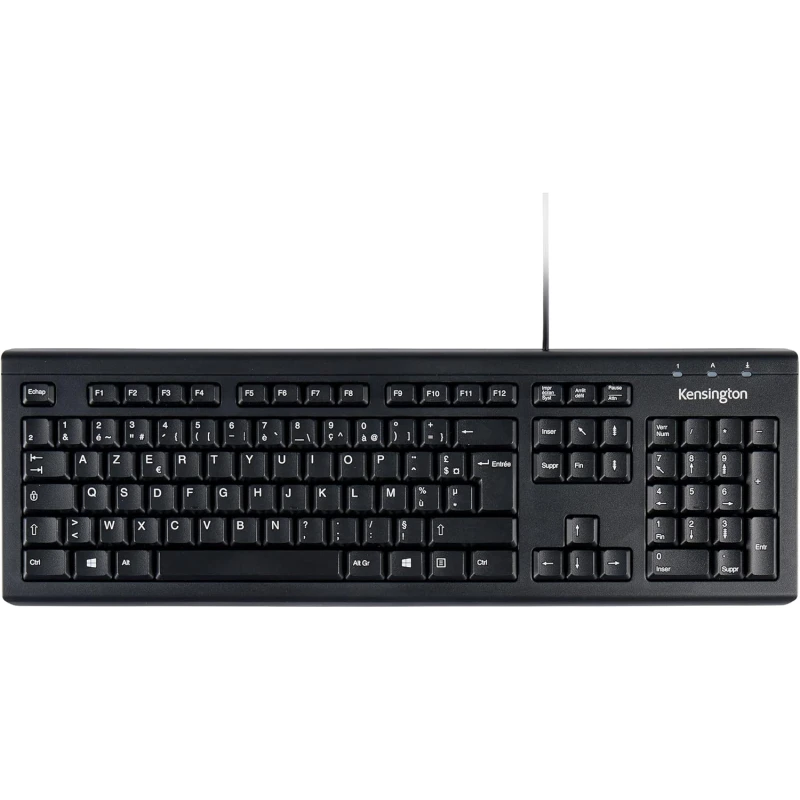 Clavier Kensington filaire ValuKeyboard USB – AZERTY France (1500109FR) - Prix bas Maroc