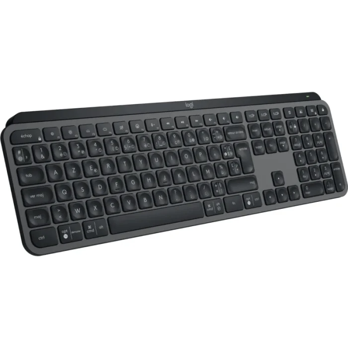 Clavier Logitech sans fil MX Keys S Graphite – Bluetooth – AZERTY Français – Compatible PC et Mac (920-011568) - Prix Maroc