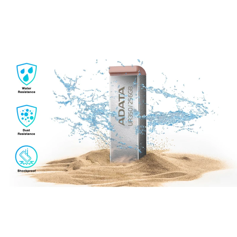 Clé USB Adata USB 3.2 Gen1 - Metal - UR350-64G-RSR/BK