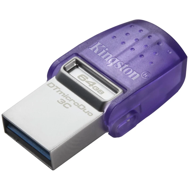Clé USB Kingston DataTraveler MicroDuo 3C USB Type-A / Type-C 64Go (DTDUO3CG3/64GB)