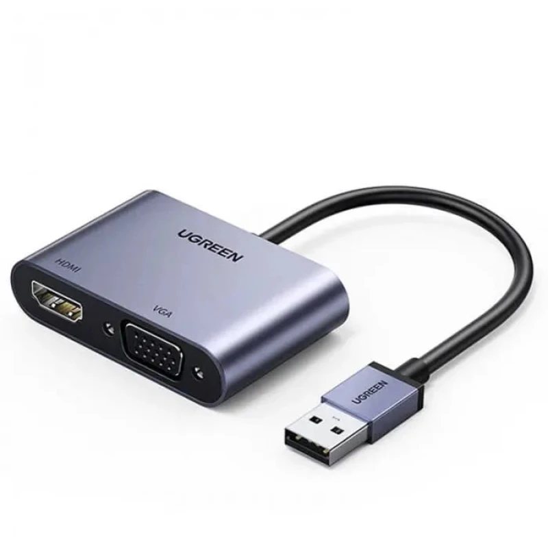 Acheter Adaptateur Ugreen HDMI VGA USB 3.0 – Accessoire PC en ligne sur Linksolutions.ma