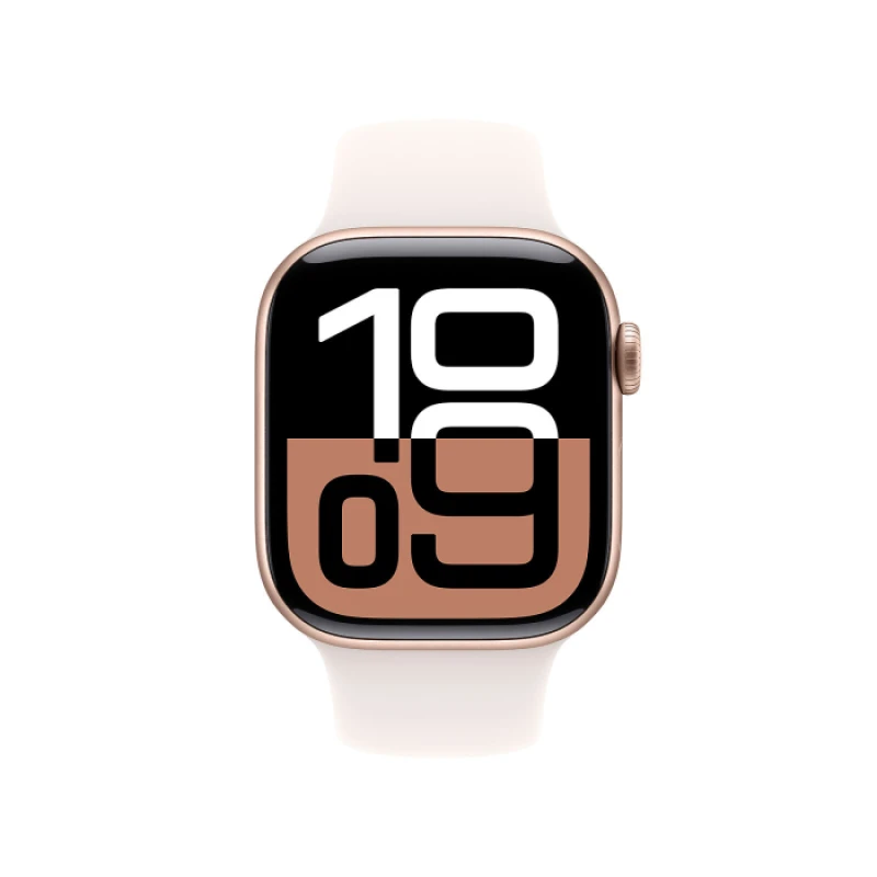 Montre connectée Apple Watch Series 10 GPS 42mm avec bracelet sport Light Blush M/L (MWWJ3QA/A) - Prix maroc