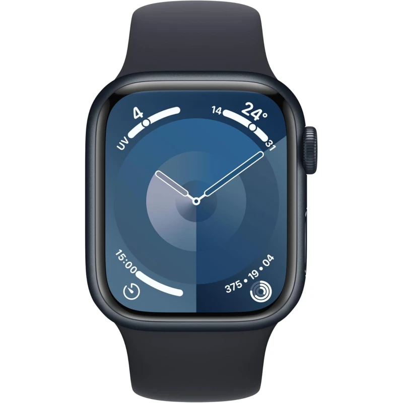 Montre connectée Apple Watch Series 9 GPS 41mm avec bracelet sport minuit S/M (MR8W3QF/A) - Prix maroc