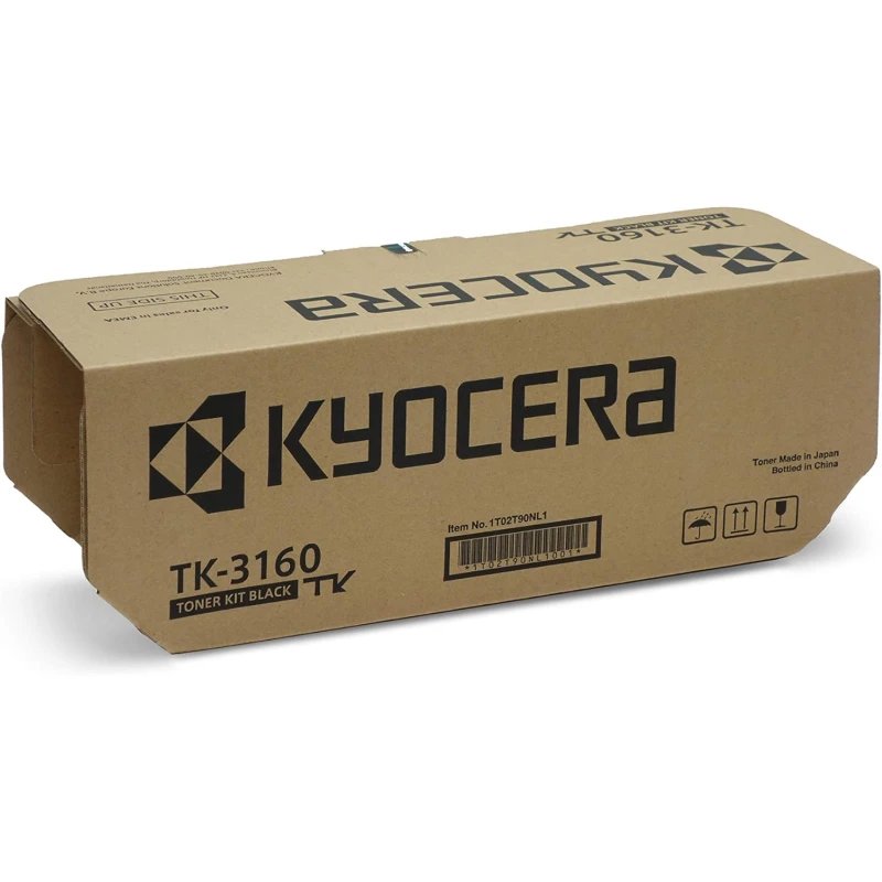 Toner original Kyocera TK-3160 pour ECOSYS P3045dn / P3050dn / P3055dn Noir - Achat en ligne au Maroc - linksolutions.ma