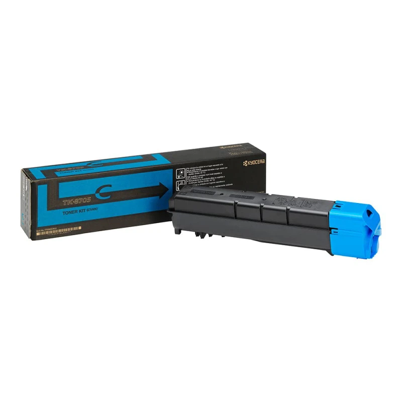 Toner original Kyocera TK-8705C pour TASKalfa 6550ci / 6551ci / 7550ci Cyan - Prix compétitif et achat en ligne au Maroc