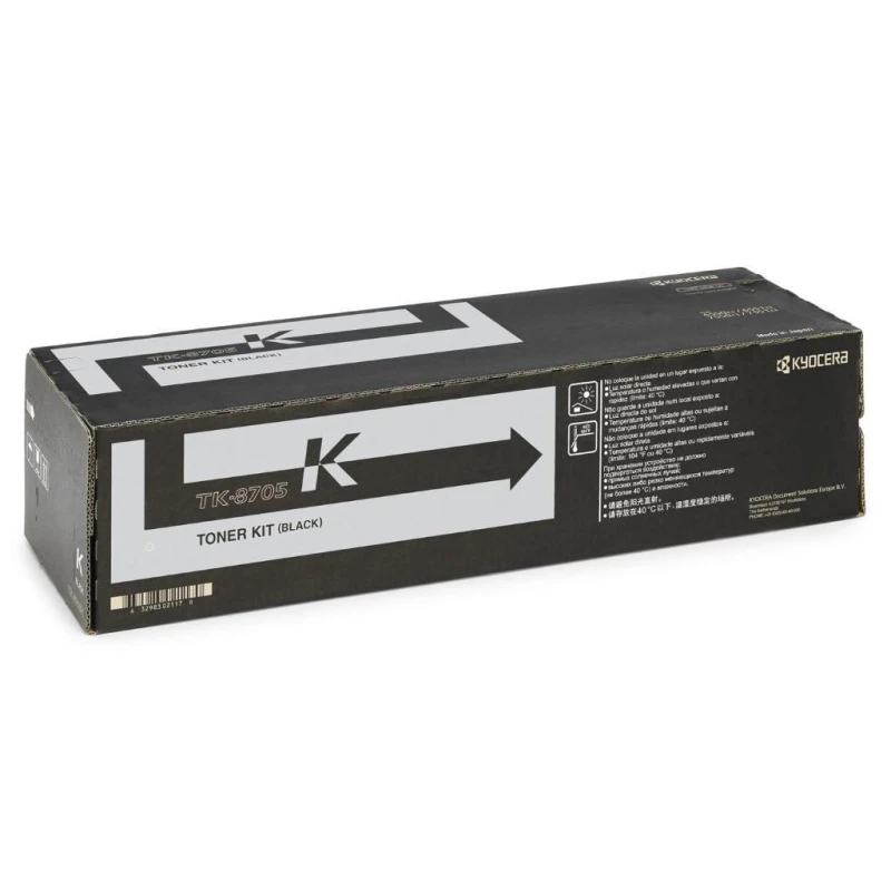 Toner original Kyocera TK-8705K pour TASKalfa 6550ci / 6551ci / 7550ci Noir - Prix compétitif et achat en ligne au Maroc