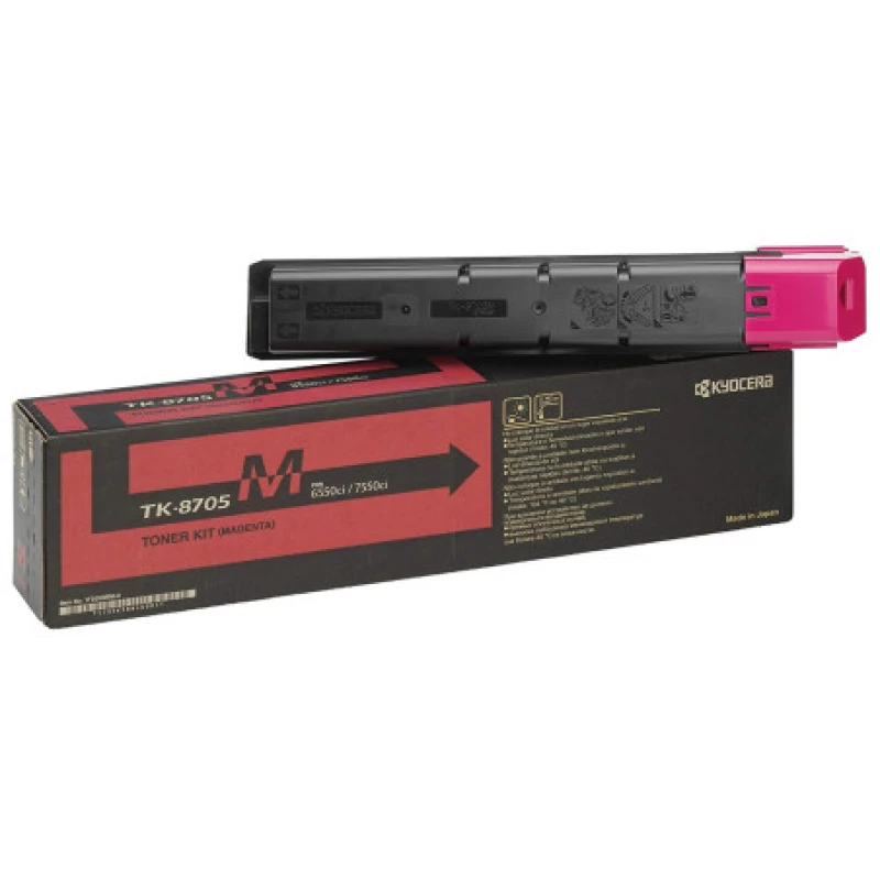 Toner original Kyocera TK-8705M pour TASKalfa 6550ci / 6551ci / 7550ci Magenta - Prix compétitif et achat en ligne au Maroc