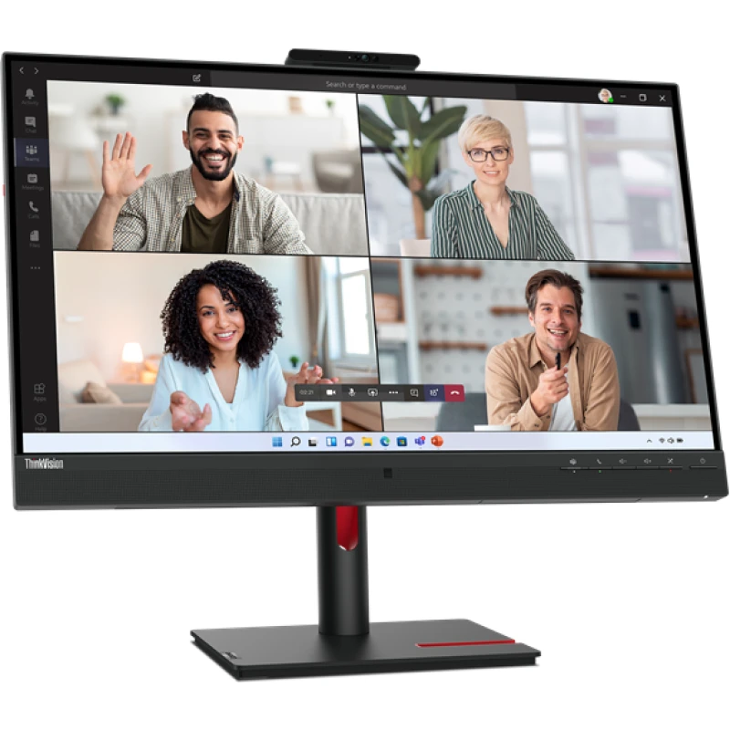 Écran Lenovo MONITOR T27hv-30 27 QHD VoIP USB-C (63D6UAT3EU) - Linksolutions.ma