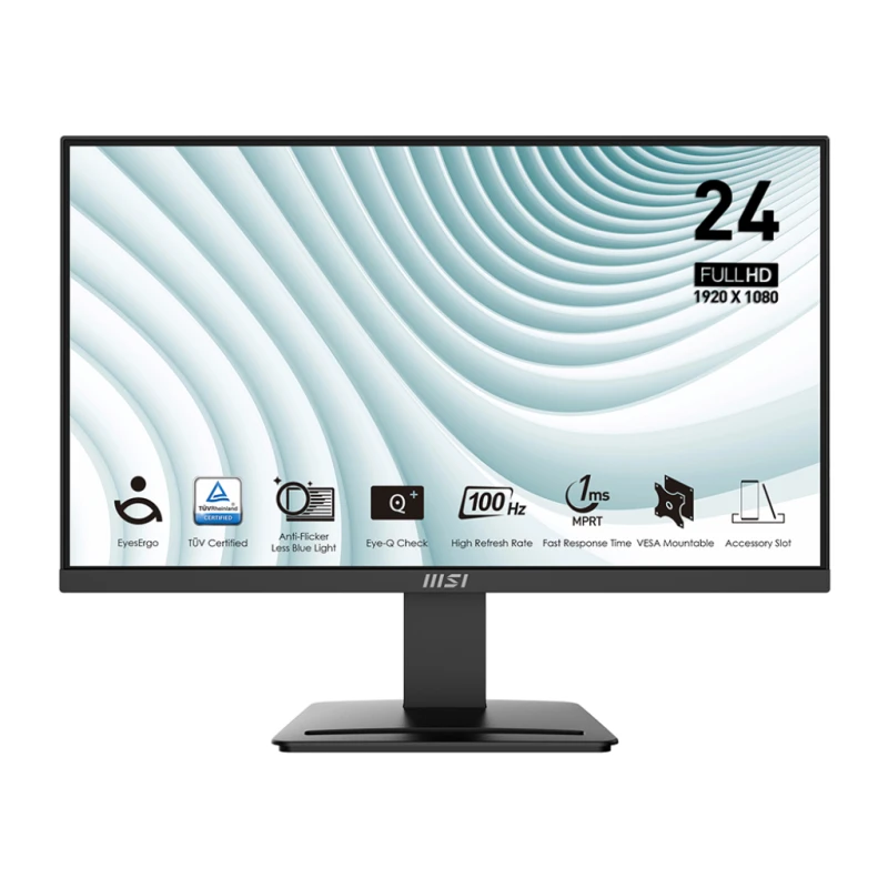 Écran Msi 23.8" Full HD Pro MP2412 (MP2412 (MSI_9S6-3BA9CH-042))