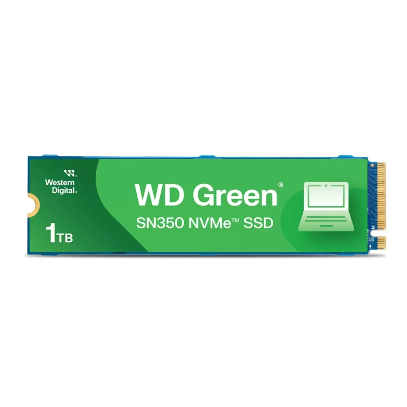 Disque dur WD Green Interne SN350 1TB PCIE M.2 3D (WDS100T3G0C-00AZL0) - Linksolutions.ma