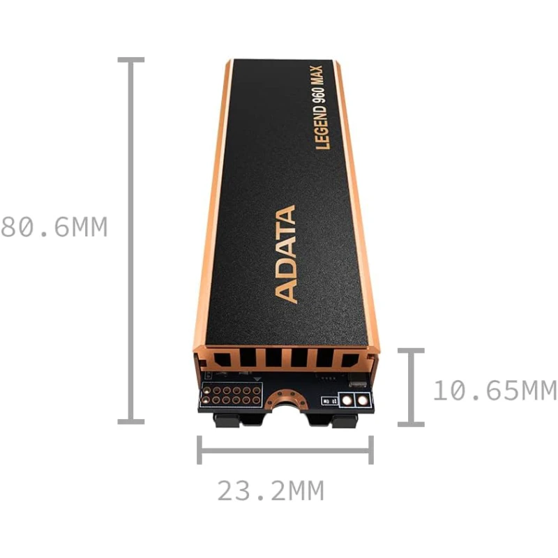 Disque Dur interne Adata SSD LEGEND 960 MAX PCIe Gen4 x4 M.2 2280 1To (ALEG-960M-1TCS)