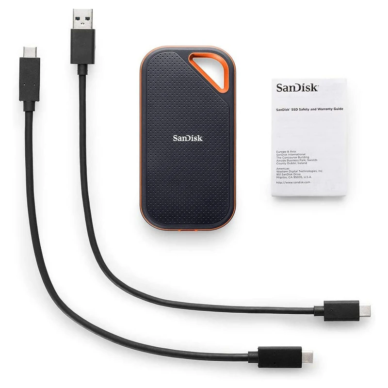 Disque dur portable SSD Sandisk Extreme® 2To (SDSSDE61-2T00-G25M)