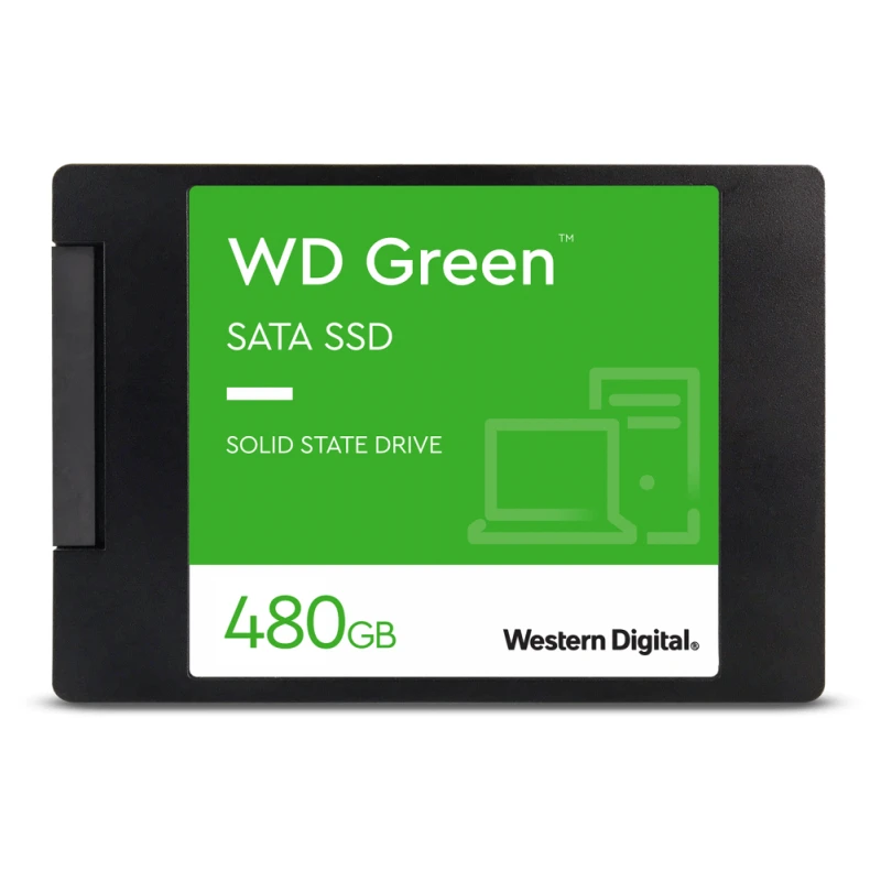 Disque dur WD Green interne SSD SATA 2.5" 3D NAND 480Go (WDS480G3G0A-00BJG0)