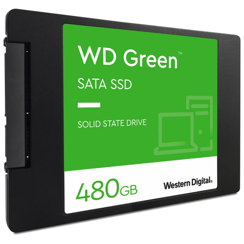 Disque dur WD Green interne SSD SATA 2.5" 3D NAND 480Go (WDS480G3G0A-00BJG0)