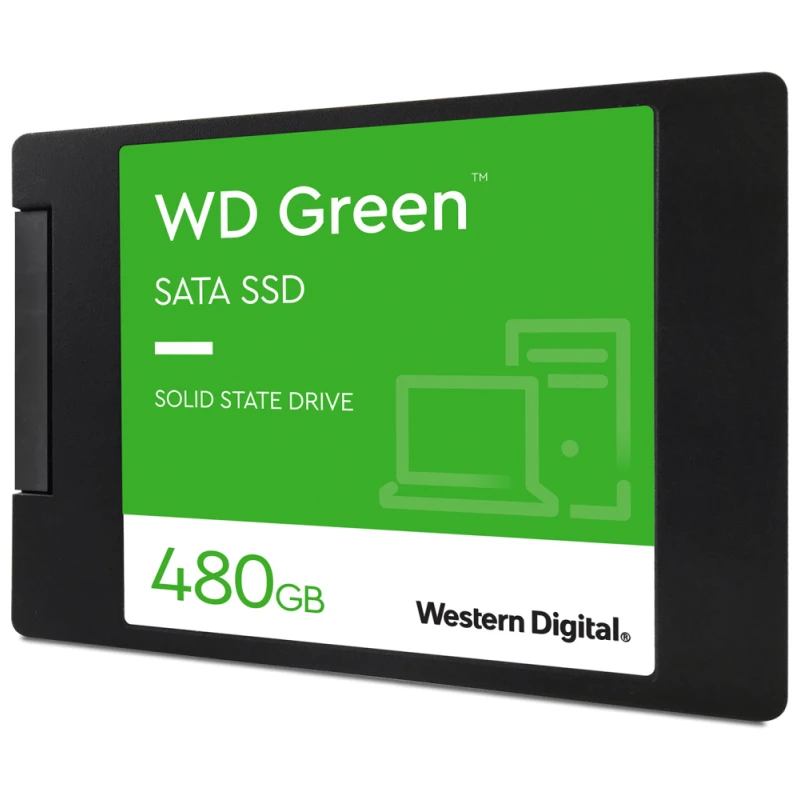 Disque dur WD Green interne SSD SATA 2.5" 3D NAND 480Go (WDS480G3G0A-00BJG0)