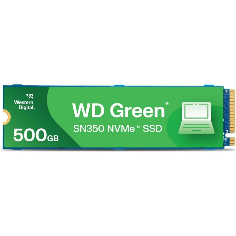 Disque dur WD Green interne SSD SN350 M.2 2280 PCIe Gen3 x4 NVMe 500Go (WDS500G2G0C)