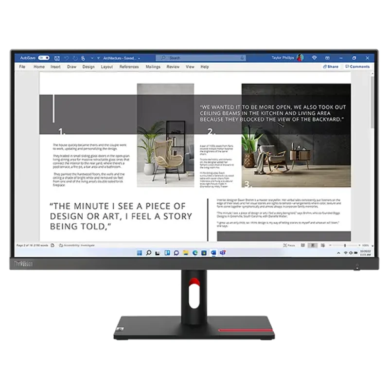 Ecran Lenovo 63DFKAT4EU ThinkVision S27i-30 LED - Linksolutions.ma