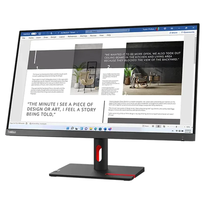 Ecran Lenovo 63DFKAT4EU ThinkVision S27i-30 LED - Linksolutions.ma