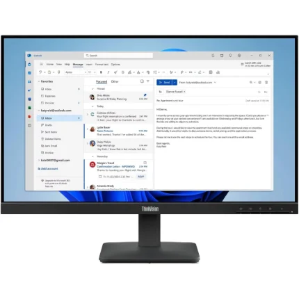Écran Lenovo ThinkVision S24-4e 24&Prime; FHD 100Hz IPS HDMI VGA (64B5KAT1EU) - Prix bas Maroc