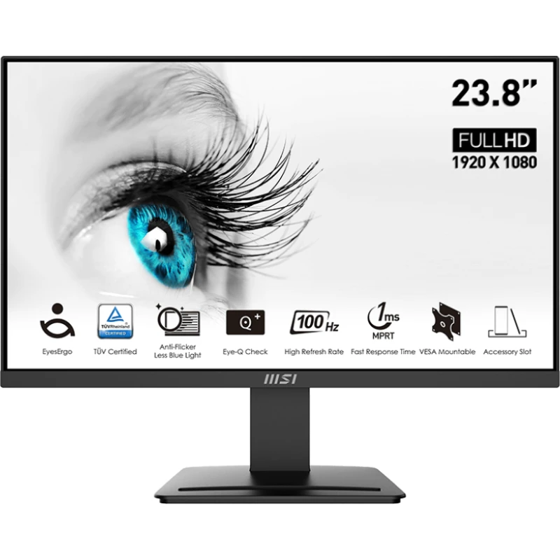 Ecran Msi Écran 23.8 Full HD Pro MP2412 (MSI_9S6-3BA9CH-042) - Linksolutions.ma