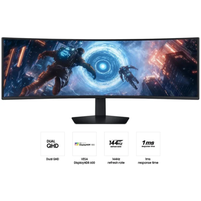 Écran PC Samsung 49&Prime; Série 9 incurvé DQHD 144Hz Smart (LS49FG910EUXEN) - Prix Maroc