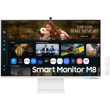 Écran Samsung Smart 4K 32&Prime; Design LifeStyle avec USB-C et caméra (LS32FM801UUXEN) - Achat en ligne au Maroc