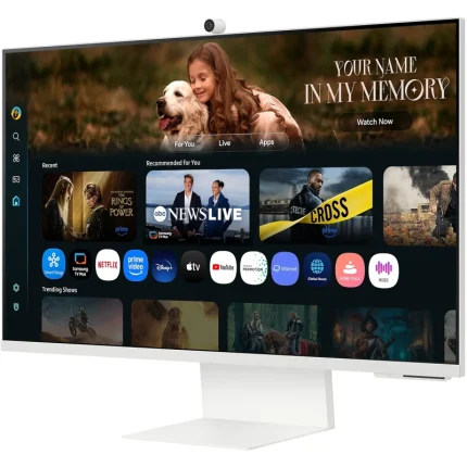Écran Samsung Smart 4K 32&Prime; Design LifeStyle avec USB-C et caméra (LS32FM801UUXEN) - Achat en ligne au Maroc