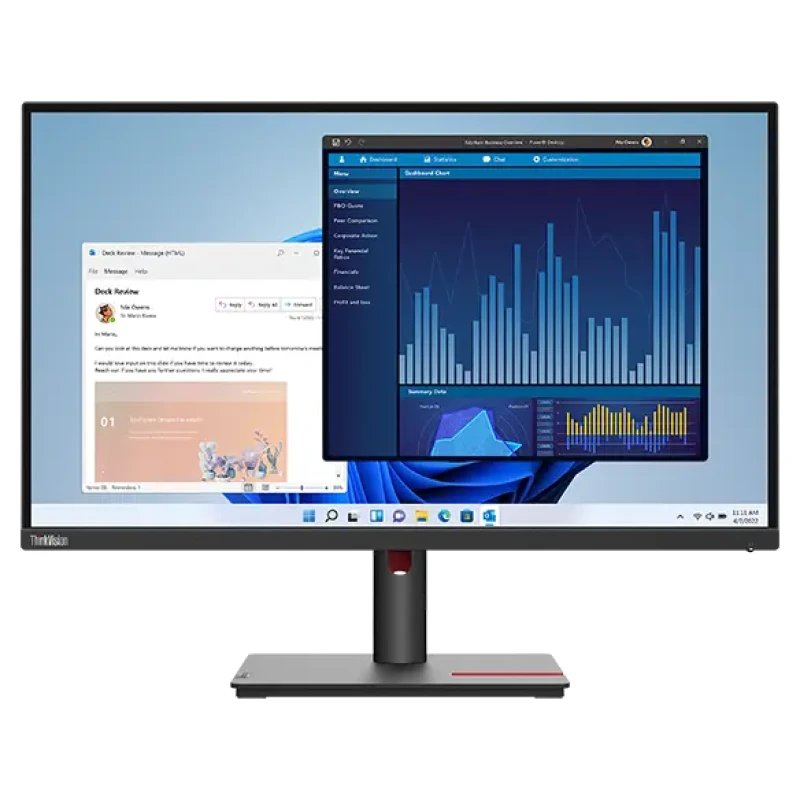 Écran Lenovo ThinkVision T27p-30 27" UHD USB-C - 63A9GAT1EU