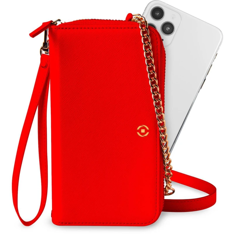 Etui Portefeuille Celly VENERE Etui Portefeuille Universel - Rouge (VENERERD) - Linksolutions.ma
