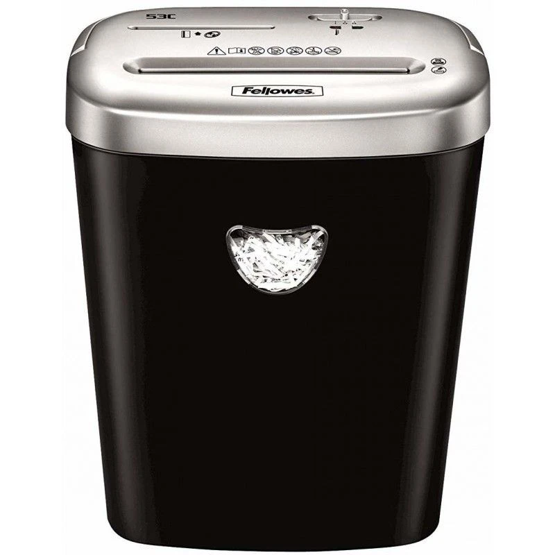 Fellowes 4653101 53C Destructeur De Papier Destruction Croisee 22 Cm Noir