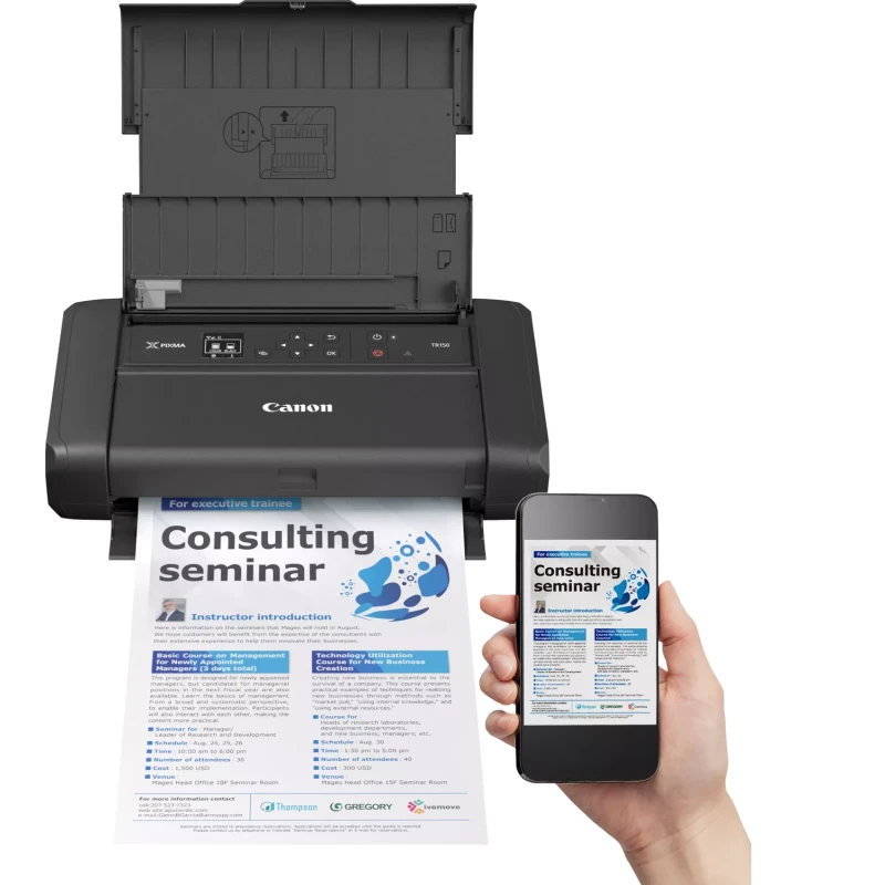 Imprimante Canon Jet d'encre Portable Pixma TR150 Avec Batterie (4167C027AC)