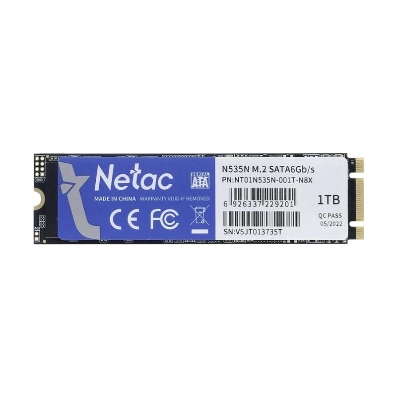 Interne SSD Netac NT01N535N-002T-N8X M.2 SSD 2To 2280 SATA III