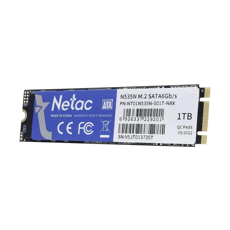 Interne SSD Netac NT01N535N-002T-N8X M.2 SSD 2To 2280 SATA III
