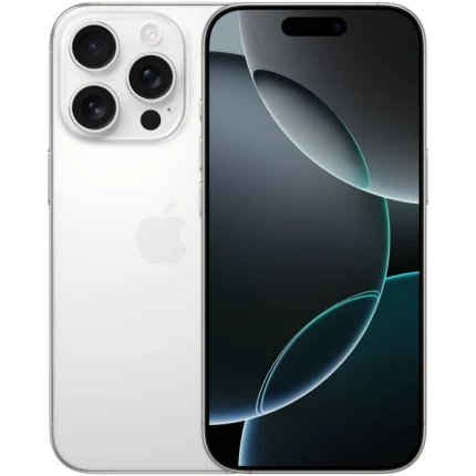 iPhone 16 Pro 128GB Blanc Titane (MYNE3ZD/A) - Prix maroc