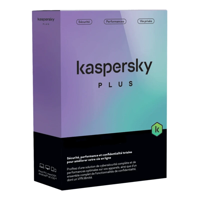 Kaspersky Plus Antivirus 10 Postes / 1 an (KL10428BKFS-MAGFFP) - Prix Maroc