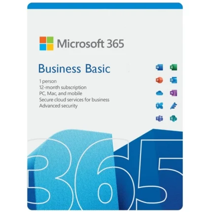 Logiciel Microsoft 365 Business Basic – Licence annuelle pour entreprise (CFQ7TTC0LH18-0001) - Prix Maroc