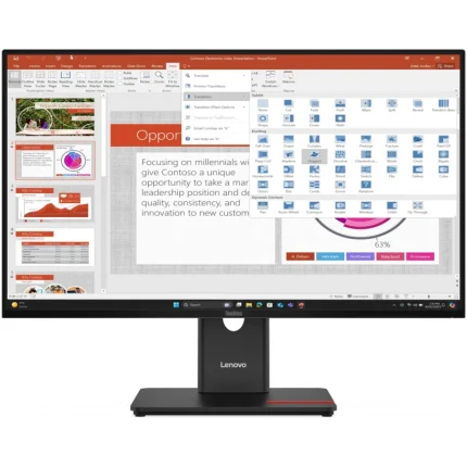 Moniteur Lenovo ThinkVision T27-40 27 pouces FHD IPS 120Hz 4ms HDMI VGA DP USB-C (64A5MAT6EU) - Prix bas Maroc