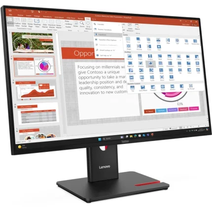 Moniteur Lenovo ThinkVision T27-40 27 pouces FHD IPS 120Hz 4ms HDMI VGA DP USB-C (64A5MAT6EU) - Prix bas Maroc