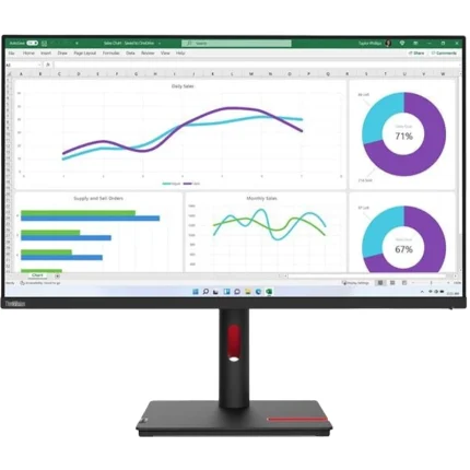 Moniteur Lenovo ThinkVision T32h-30 315 pouces 2K QHD IPS 60Hz 4ms HDMI DP USB-C (63D3GAT1EU) - Prix bas Maroc