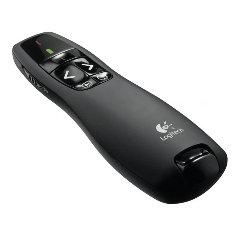Pointeur Logitech 910-001356 Wireless Presenter R400 Telecommande RF Noir