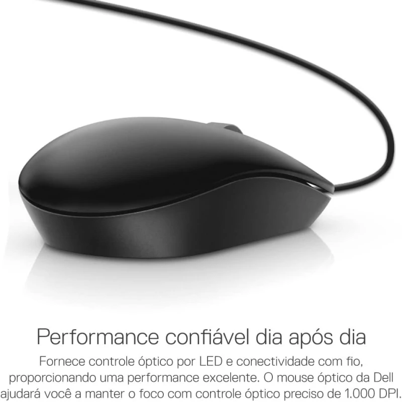 Souris Dell optique MS116 Black (MS116-BK) - Linksolutions.ma