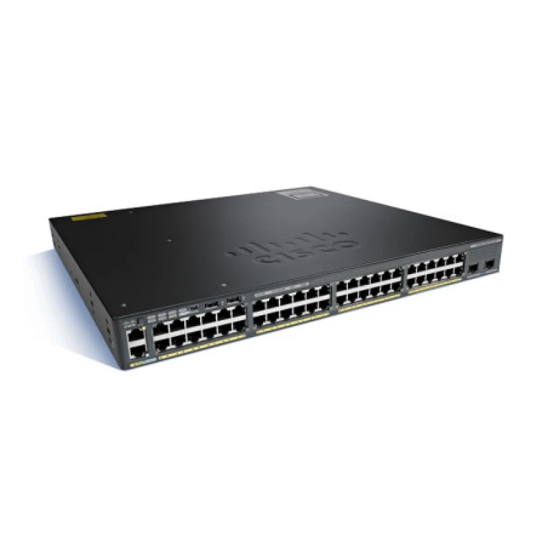 Switch réseau Cisco Catalyst WS-C2960X-48LPS-L – 48 ports 10/100/1000 PoE 370W 4 x 1G SFP LAN Base (WS-C2960X-48L PS-L) - Prix bas Maroc