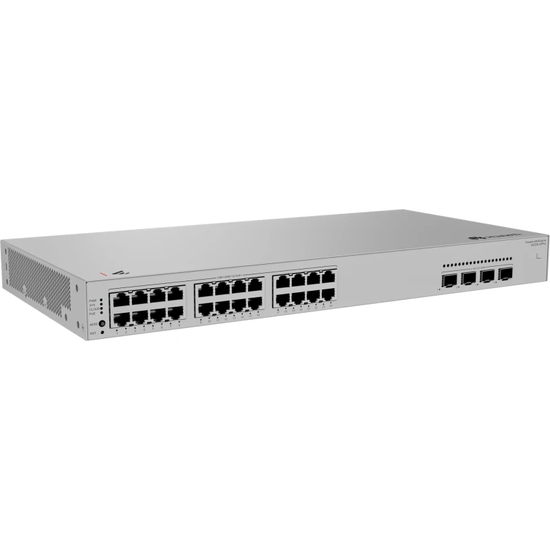 Switch réseau HUAWEI S220S-24P4J – 24 ports Gigabit PoE+ 400W + 4 ports SFP 2.5GE (98012516) - Prix bas Maroc