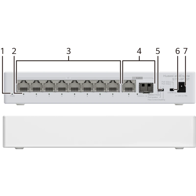 Switch Huawei eKitEngine S110-8P2ST 8 Ports (98012269)