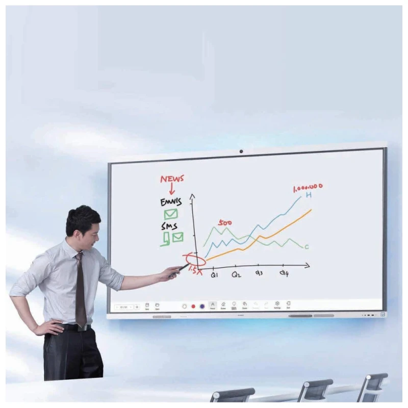 Tableau interactif Huawei Tactile d'affichage IdeaHub Board 3 65" UHD 4K (55150937)