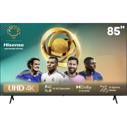 Téléviseur Hisense 85’’ pouces Smart TV 4K UHD – Android TV – WiFi – Garantie 24 mois (HIS85A6N) - Prix Maroc